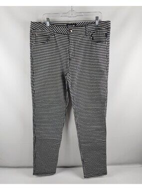 Tripp NYC Pants Womens 15 Multi Houndstooth Daang Goodman Ankle Leg Pant (34x30)